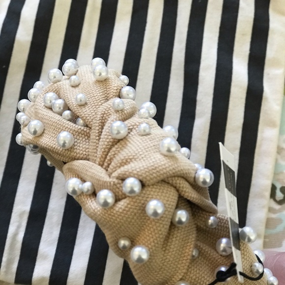 Lele Sadoughi Woven Knotted Pearl Headband - Picture 7 of 10